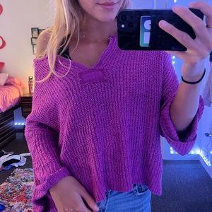PURPLE SWEATER